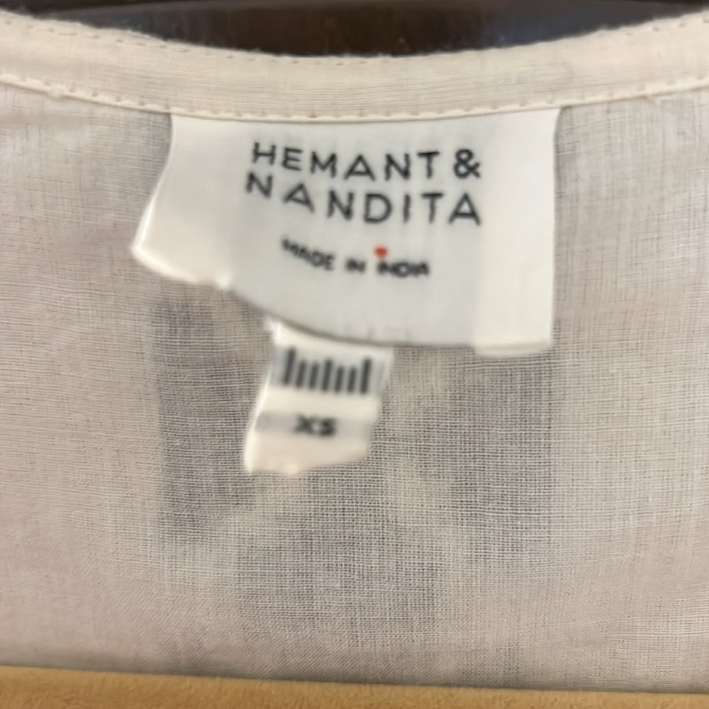 Hemant & Nandita | Moira Twisted Yoke Midi NWT Dress Sz. XS - Picture 7 of 10